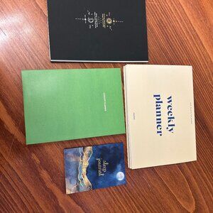 Collection of assorted planners and journals